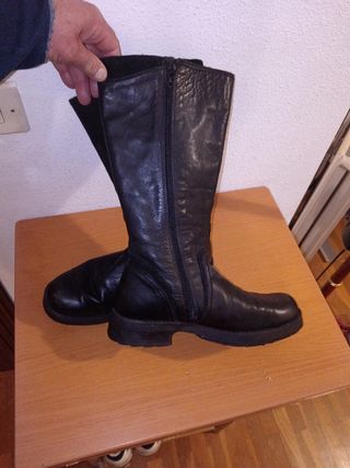 Botas de piel altas mujer 