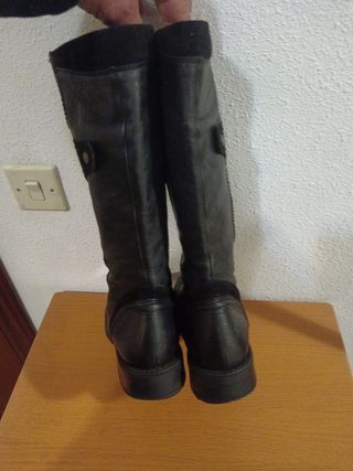 Botas de piel altas mujer 