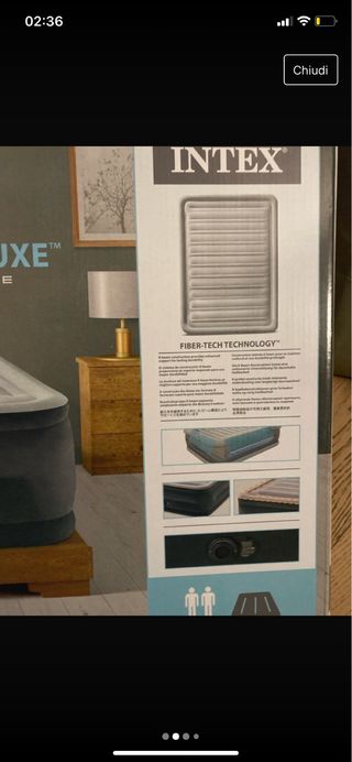 Materasso intex matrimoniale gonfiaggio a corrente