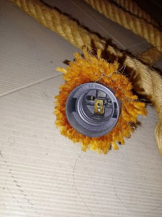 2 porta luci con  corda con 2 luci