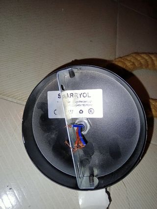 2 porta luci con  corda con 2 luci