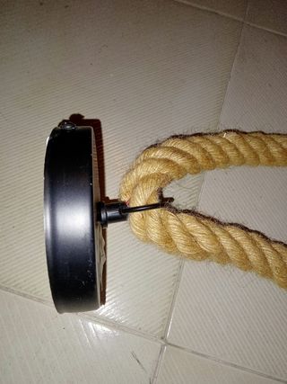 2 porta luci con  corda con 2 luci