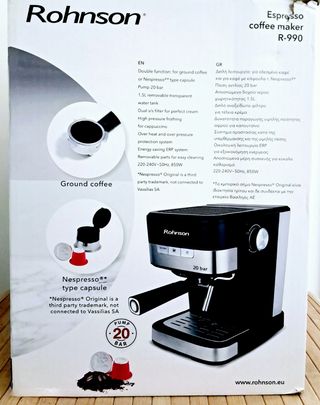 Cafetera Rohnson Espresso