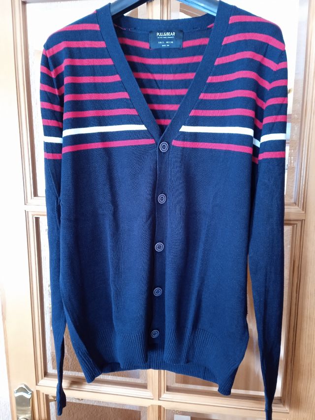 Cárdigan Pull and Bear azul marino