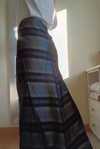 Falda larga gris talla L nueva