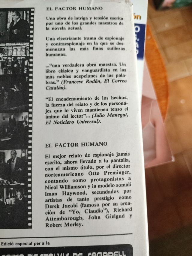 Novela el factor humano