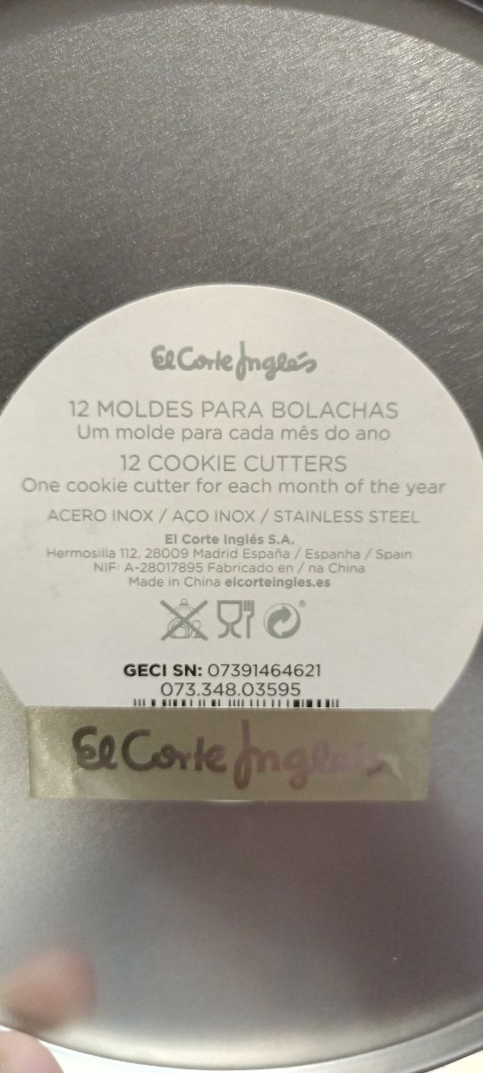 12 moldes cortapastas nuevos