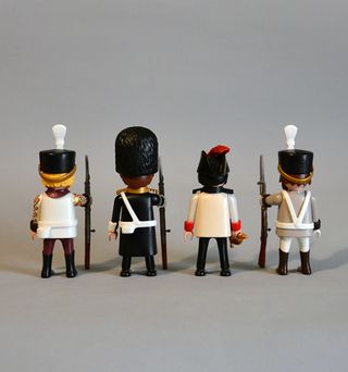 Playmobil 4 Soldados De Epoca