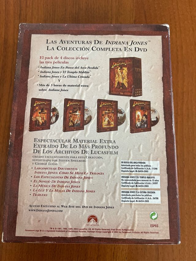 DVD INDIANA JONES