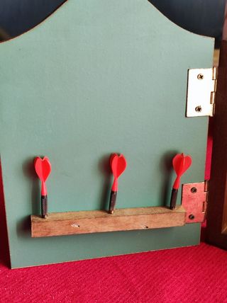 Armadietto per bersaglio mogano