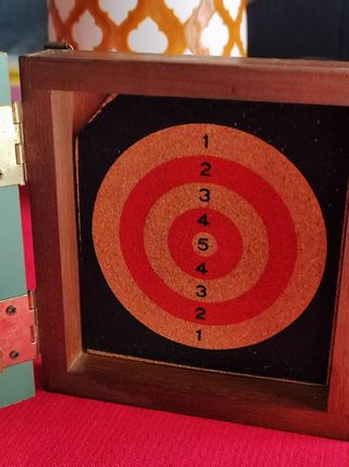 Armadietto per bersaglio mogano