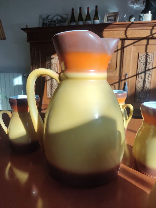 Conjunto jarra y tazas