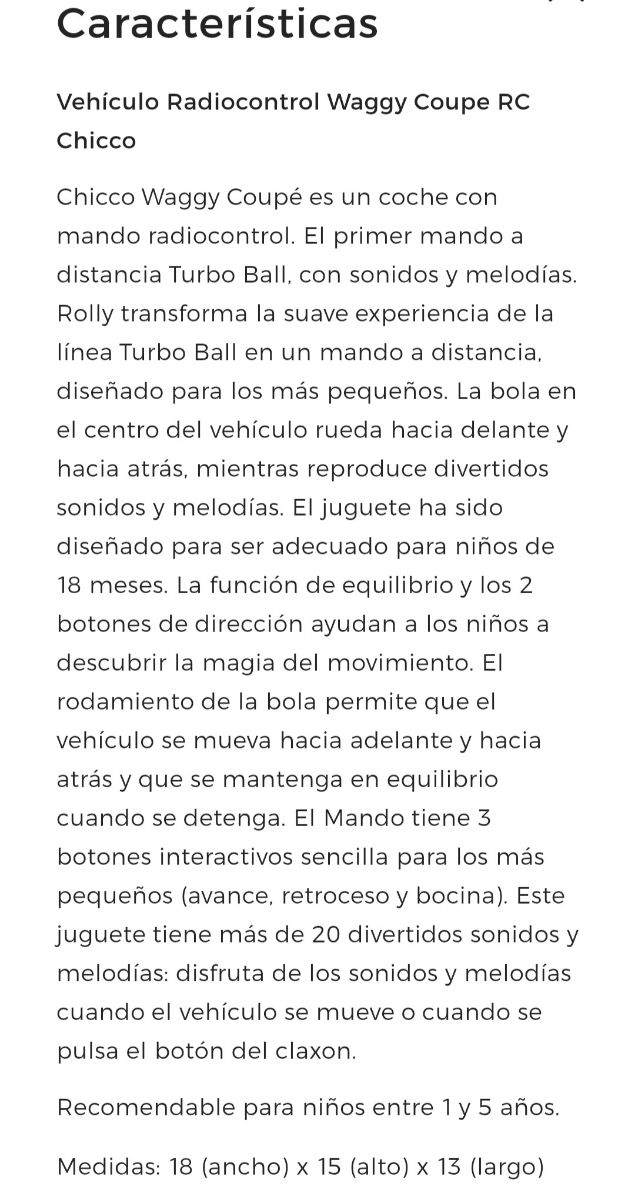 Coche inalámbrico Chicco