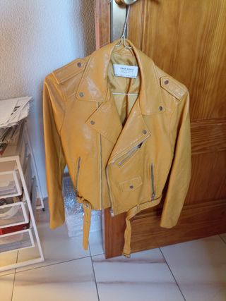 Cazadora Mujer Biker zara