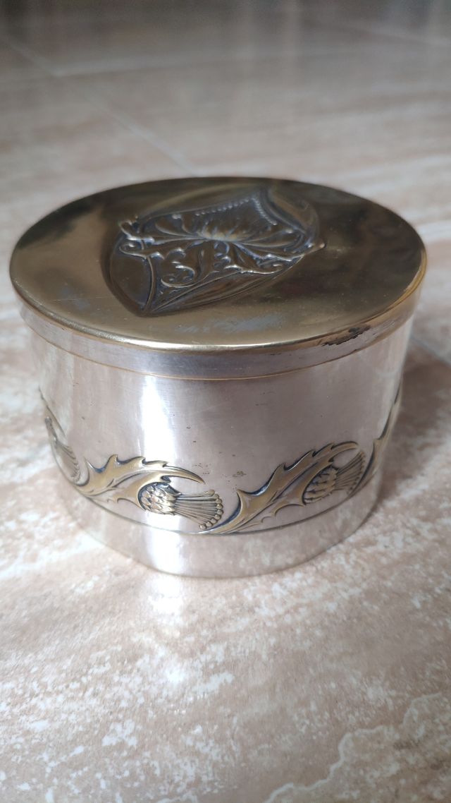 CAJA  JUEGO DE TOCADOR PLATEADO WMF Art Nouveau