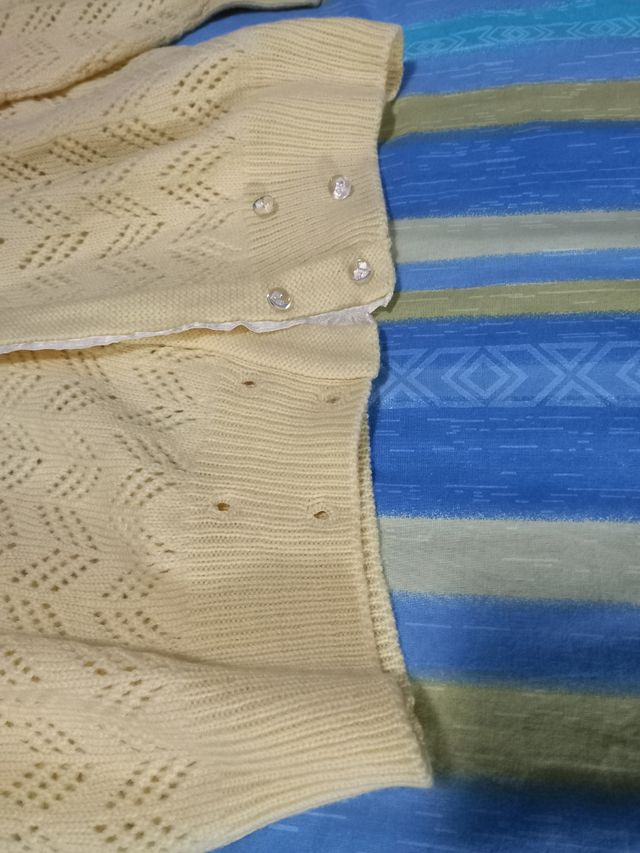 Cardigan sartoriale lana giallo