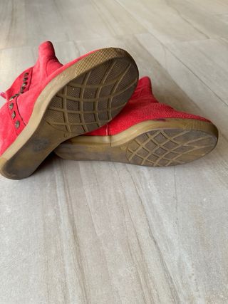 Botines rojos de Ilario Ferucci de piel