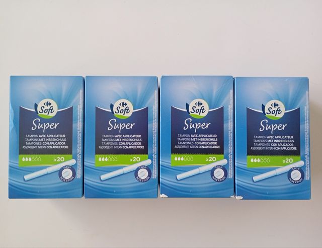 80 Tampones súper algodón con aplicador