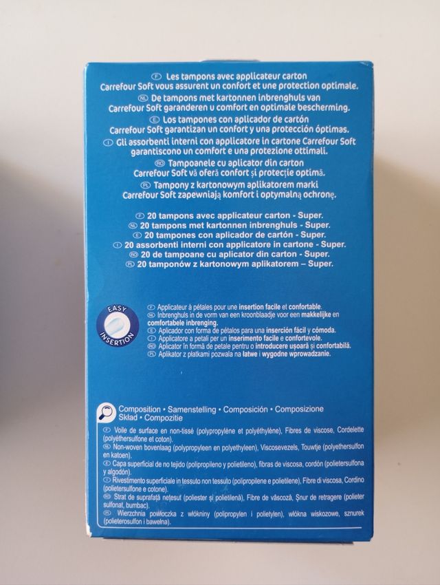 80 Tampones súper algodón con aplicador
