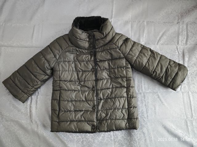 Eco Pelliccia/piumino corta doubleface maniche 3/4