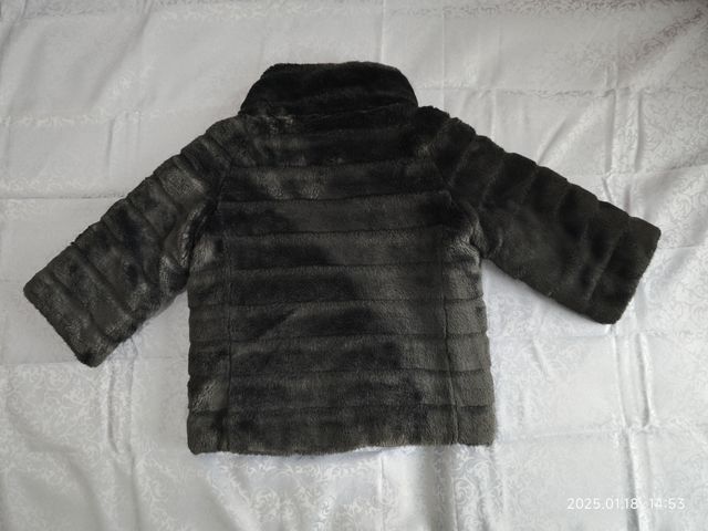 Eco Pelliccia/piumino corta doubleface maniche 3/4