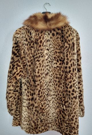 Chaquetón Piel gato oriente vintage 