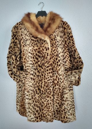 Chaquetón Piel gato oriente vintage 
