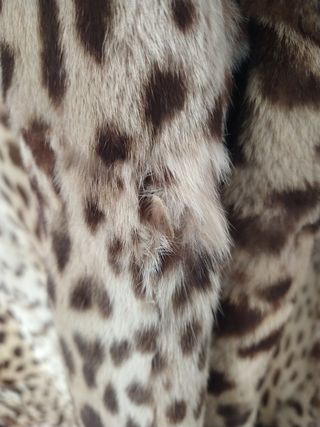 Chaquetón Piel gato oriente vintage 