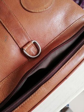 Bolso, mochila de piel