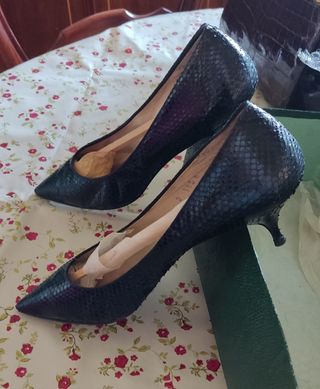 Zapatos artesanos vintage años 60