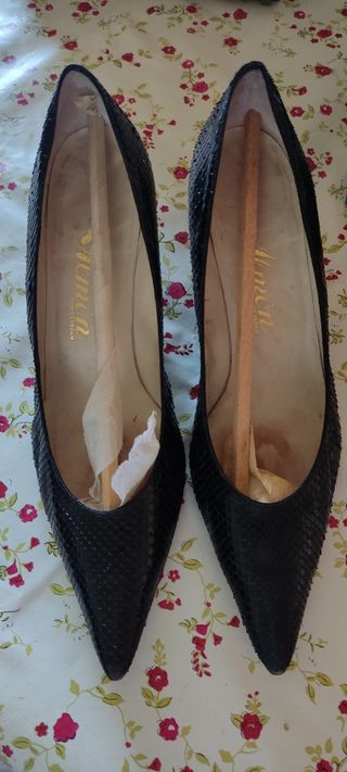 Zapatos artesanos vintage años 60