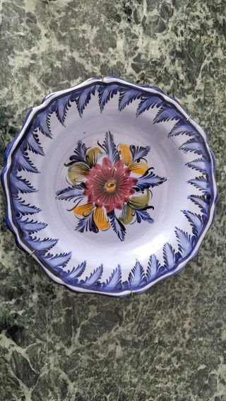 Plato de cerámica de Portugal 