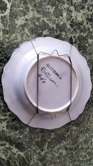 Plato de cerámica de Portugal 