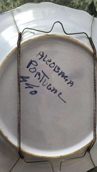 Plato de cerámica de Portugal 