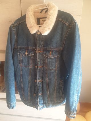 Cazadora tejana forrada