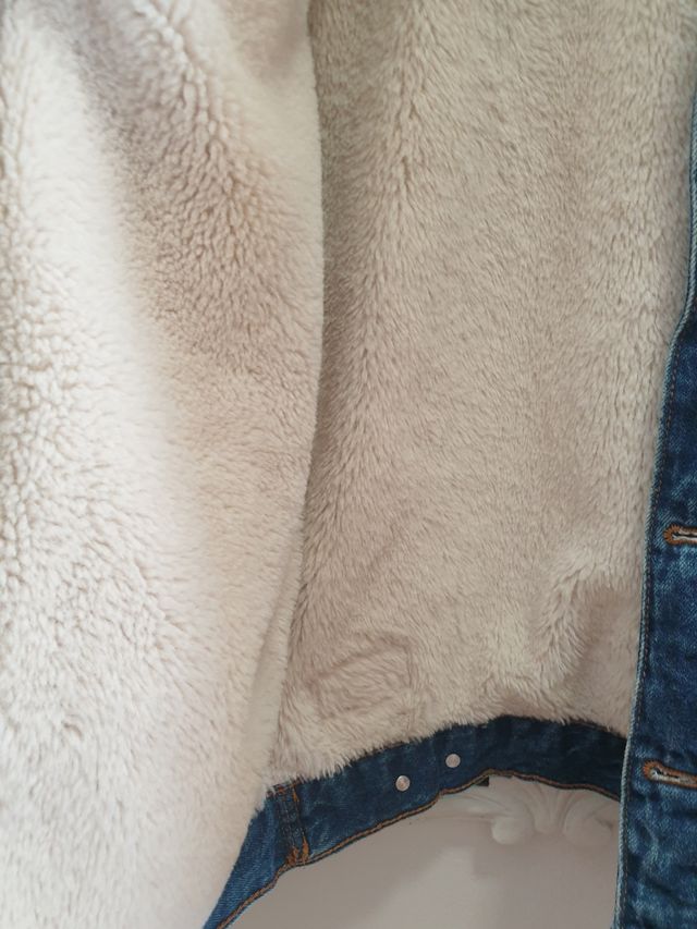 Cazadora tejana forrada