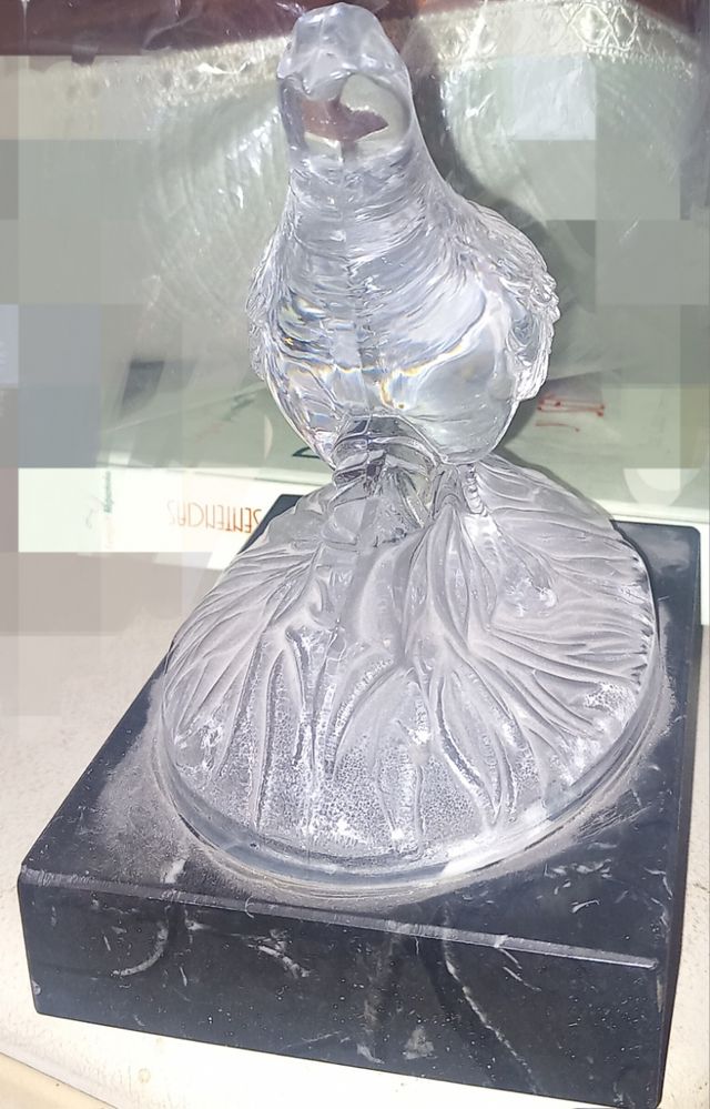 FIGURA DE CRISTAL Regalo ideal para un cazador.
