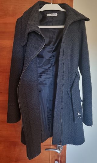 Abrigo Gris Zara Trafaluc 