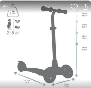 Patinete con luces oxelo decathlon