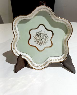 Porcela Francesa Antigua Bandeja plato