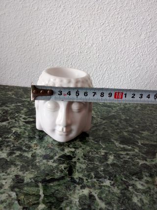 Portavelas quemador de cerámica Buda