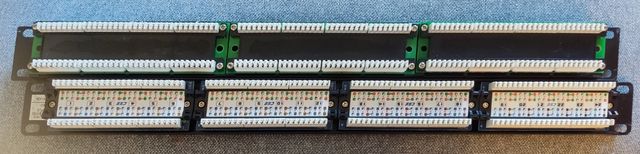 2 patch panels para rack