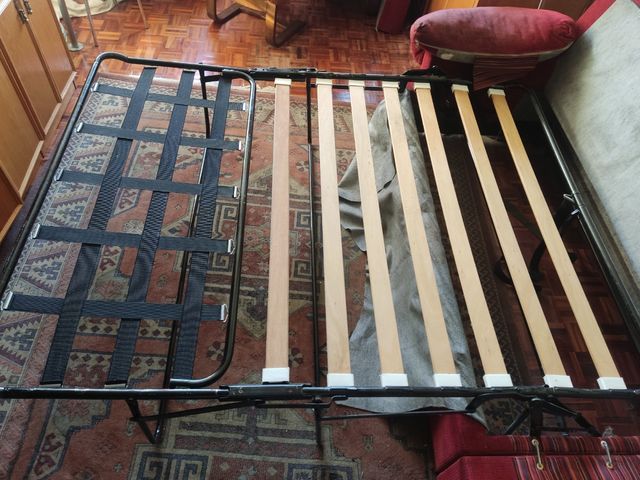 Sofá chaise longue cama para tapizar  colchón incl