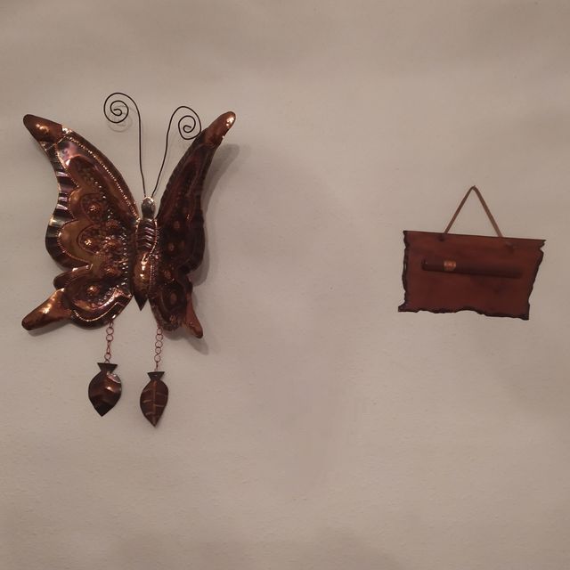 Figuras de latón, cobre para la pared