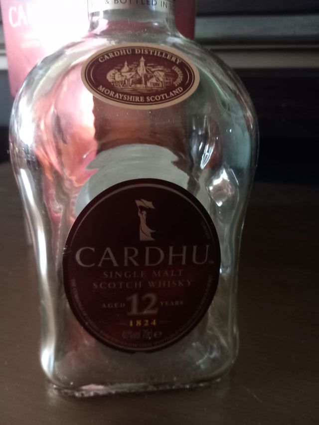 Bottiglia vuota+scatola CARDHU