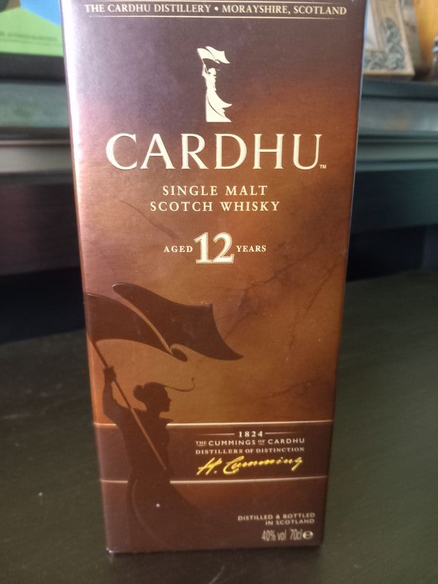 Bottiglia vuota+scatola CARDHU