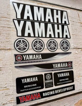 PACK PEGATINAS MOTO YAMAHA LOGO R1 R2 R6 MT03 JOG