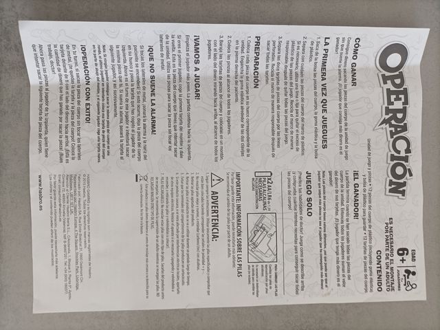 Juego de mesa - Operación