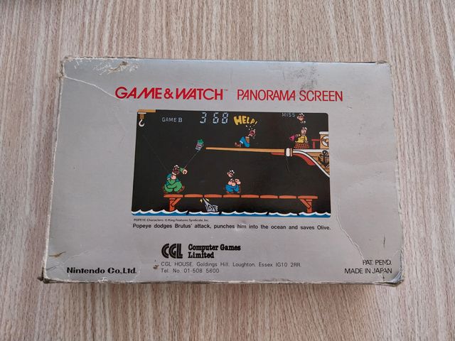 NINTENDO GAME & WATCH PANORAMA POPEYE CGL
