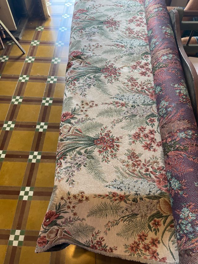 Tessuto fiorato in doppia filatura Vintage